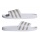 adidas Badeschuhe Adilette Aqua 3-Streifen (Cloudfoam Fußbett, vorgeformter EVA-Riemen) weiss/platin - 1 Paar